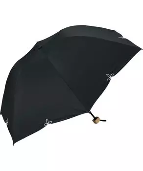 Folding Sun Wide Scallop Black Light UV UPF Suitable for Sun and Floral for Product Wpc. Umbrella, Mini, Dome, (100% Blocking, 100% Protection, 50+, чёрный