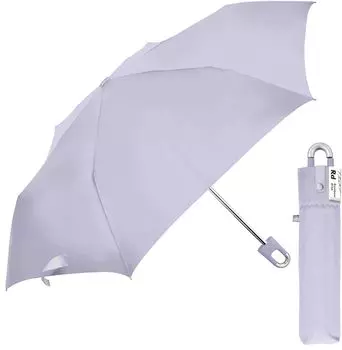 Folding Umbrella for Carabiner with Purple Women, Thin, Compact, Portable, Convenient, Hook, Flat, 55cm, Light, светло-фиолетовый