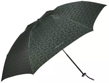 Folding Umbrella Mila Schon Logo Jacquard Umbrella Folding Umbrella Mini Umbrella Dark Green Rib 60cm [Moonbat] Men s Men s Men s Length Approx.