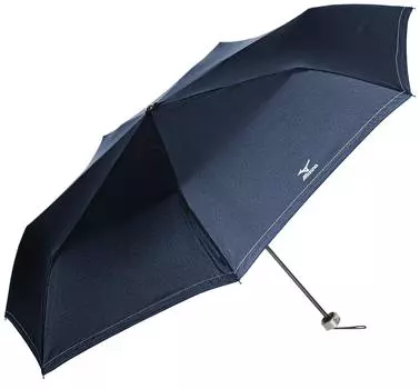 Folding Umbrella Mini Umbrella Stitch Deep Blue Japanese Rib 60cm [Moonbat] Men s Men s (FREE Size)