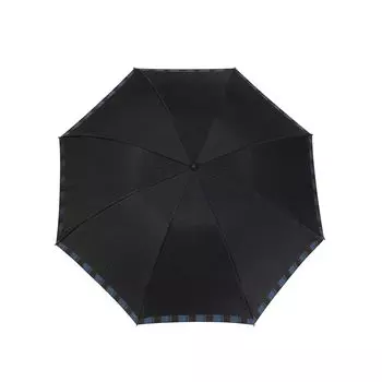 folding umbrella Plain x striped dark blue Makita a umbrella manufacturer with a history of over 140 years since the Edo luxury umbrella High-quality