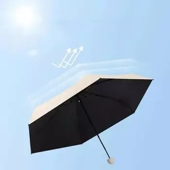 Folding Umbrella with UV Protection Lightweight and Portable Sun Umbrella for Women Perfect for Outdoor Sports Sun Umbrella синий