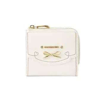 Folding Wallet Frill Ribbon Folding Wallet White [Samantha Vega] Wallet/Mini Women s