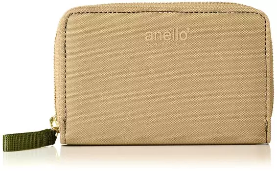 Folding Wallet Water CRAFT GJM0413 Beige [Anello Grande] Repellent/Multi-storage