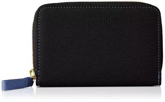 Folding Wallet Water CRAFT GJM0413 Black [Anello Grande] Repellent/Multi-storage