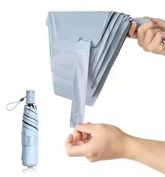 Folds up neatly in 3 folding UV light automatic opening and suitable for both sunny and rainy provides sun UV and is portable for men and women