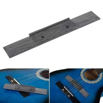 Фолк-гитара 6 отверстий Кодовый бридж Замена акустической гитары Палисандровый бридж Универсальный размер классической гитары Бридж