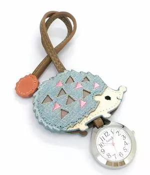 [Follow] Pocket watch hoock hedgehog hang watch E02716S-6 LDENIM Ladies
