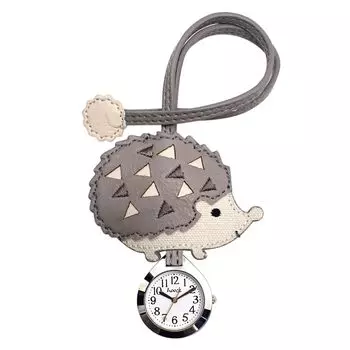 [Follow] Pocket watch hoock hedgehog hang watch E02716S-6 GY Ladies