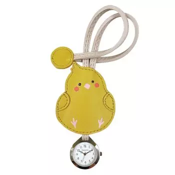 [Follow] pocket watch hook bird hang watch E04623A-6 YE ladies gray