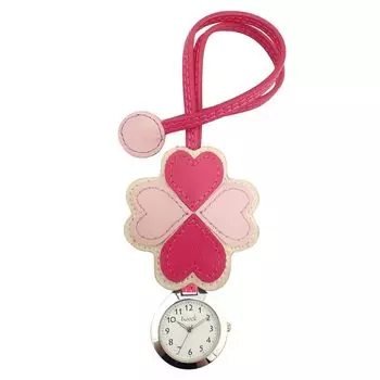 [Follow] Pocket watch IWAWP hoock Clover hang watch E02423S-6 PK Ladies