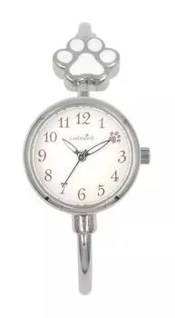 [Follow] Watch catmint Paw Bangle Watch H05024A-3 SV Women s Silver