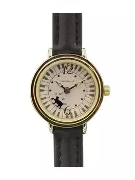 [Follow] Watch catmint Rolling Cat Belt C08216A-1 BK Women s Black