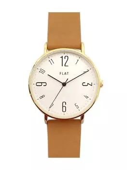 [Follow] Watch FLAT Simple Belt H02118S-1 CA Women s Beige