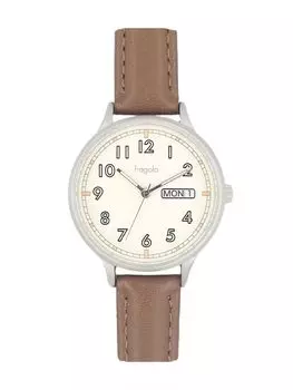 [Подписаться] Часы fragola Day-Date Watch N02724S-1 BR женские коричневые коричневый