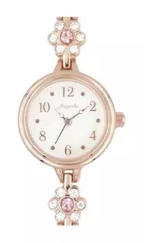 [Follow] Watch fragola Flower Point Bracelet Watch N00424S-4 PG Women s Rose Gold