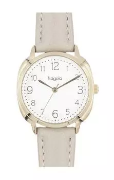 [Follow] Watch Fragola Rounded Corner Belt Watch H01124S-1 GY Women s Gray