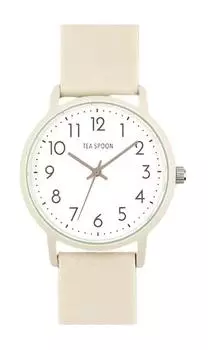 [Follow] Watch Tea Spoon Basic Color Rubber Watch N03722A-1 IV Women s Ivory