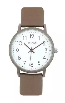 [Follow] Watch Tea Spoon Basic Color Rubber Watch N03722A-1 COCOA Women s Brown