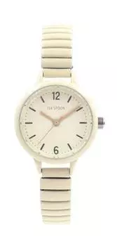 [Follow] Watch Tea Spoon Slim Colorful Bellows Watch N02522S-5 IV Women s Ivory