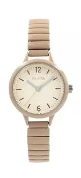 [Follow] Watch Tea Spoon Slim Colorful Bellows Watch N02522S-5 BE Ladies Beige