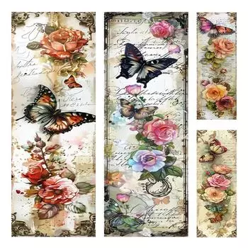 Фоллстик-Эко-Баумволлгарн 11 CT-Друк Блюмен- унд Шметтерлингс-Кройцстих SN9 4