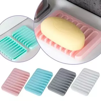 Folulus Креативная силиконовая дренажная мыльница Держатель для мыла Держатель для мыла Держатель для мыла One Size белый