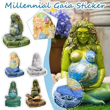 Folulus Мать-Земля Художественная Статуя Статуэтка из полирезина Мать-ЗемляСтатуя Наклейка Водонепроницаемая One Size