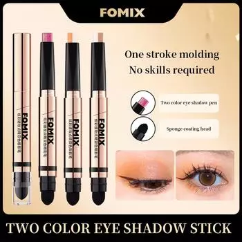 FOMIX 2-в-1 Кремовые тени для век в карандаше Двухцветные тени для век в карандаше Двухцветные кремовые тени для век в карандаше Ленивые тени для век в карандаше Двухцветные тени для век в карандаше
