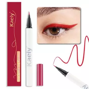 FOMIX Multicolor Eyeliner Liquid Waterproof Цветная подводка для глаз с кончиком, который предотвращает размазывание Жидкая подводка для глаз с блестками Водостойкая, стойкая, ультратонкая