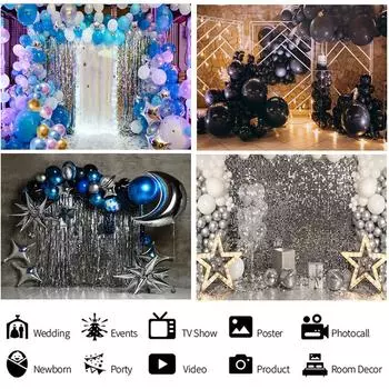 Фон для баннера с днем рождения, тканевый фон для фото, настенный реквизит, украшение для вечеринки A-150X90cm