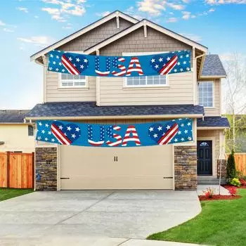 Фон для баннеров ко Дню независимости. Подходящие подвесные флаги изысканно оформлены и легко подвешиваются. Они — ваш лучший выбор для N One Size