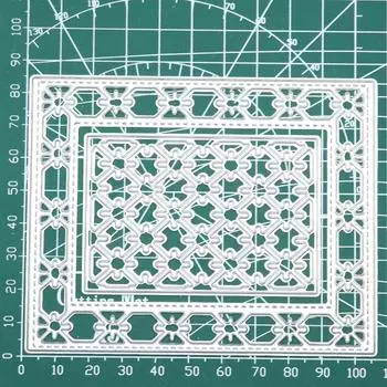Фон Металлические штампы для резки тиснение трафарет для изготовления бумажных открыток скрапбукинг серебряный