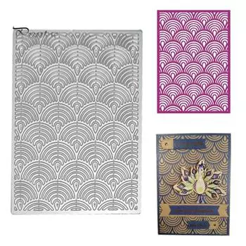 Фон металлический трафарет DIY записки бумажная карта альбом ремесло декор трафарет серебряный