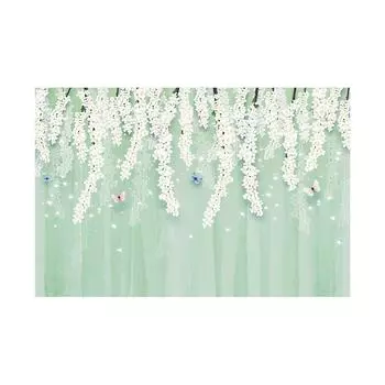 Фон в виде цветочной лозы, Романтический фон для свадеб, Весенне-летних мероприятий, Цветочный декор, Фон для вечеринки, Фотогалерея 150x100cm