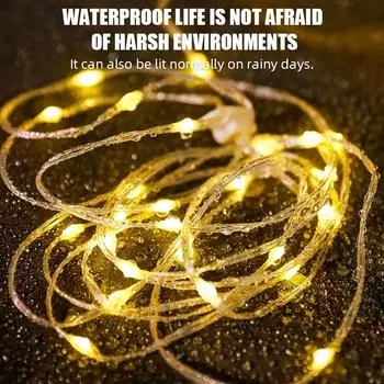 Фонарь BESITO Camping String Light USB с зарядкой 1800 мАч, водонепроницаемый IPX4, перезаряжаемые фонарики 10W