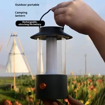 Фонарь для кемпинга на открытом воздухе, 3 режима, регулируемый, водонепроницаемый, USB-перезаряжаемый, супер яркий, портативный, подвесной зелёный
