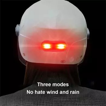 Фонарь для мотошлема Luces Para Casco Задний фонарь для мотоцикла, шлема велосипеда, сигнальная лампа безопасности, предупреждающий задний фонарь, водонепроницаемый светодиодный фонарь