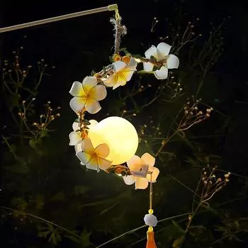 Фонарь для праздника середины осени, новый, ручной работы, материал для самостоятельного изготовления, пакет, фонарь-кролик, старинный стиль, детский ручной светильник, нефритовый кролик