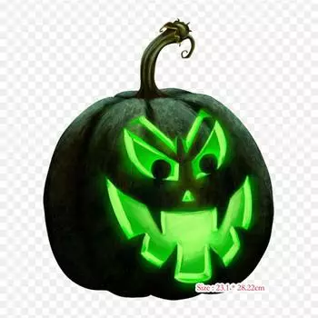 Фонарь Джека Джека Фонарь Тыквы Утюг на термопереносной печати виниловые нашивки наклейки для одежды DIY аппликации моющиеся нашивки