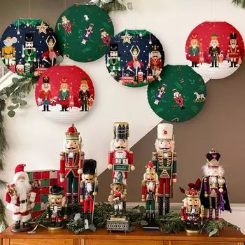 Фонарь мультяшный рисунок складной ручной работы DIY легкий праздник праздник рождественская вечеринка украшение висит круглый зелёный