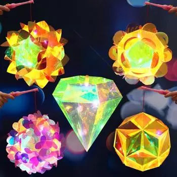 Фонарь на батарейках, красочные огни, полый дизайн, светящийся фонарь для домашних фестивалей, украшений A