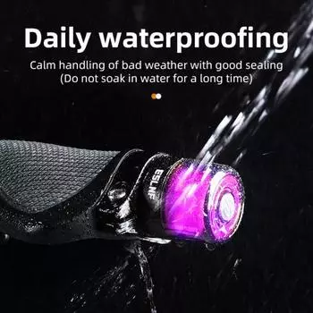 Фонарь на руль велосипеда, перезаряжаемый через USB, супер яркий, водонепроницаемый, легкий, для езды на горном велосипеде ночью, мини-светодиодный предупреждающий фонарь для велосипеда A