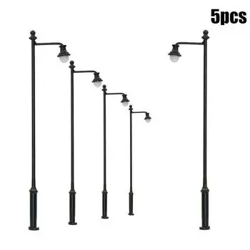 Фонарь поезда Огни Пост Улица 1:87 3.54\ 5 шт. светодиодов теплый белый 3 В 90 мм AC/DC