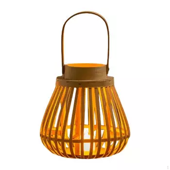 Фонарь ручной работы для китайского праздника середины осени для двора wood color