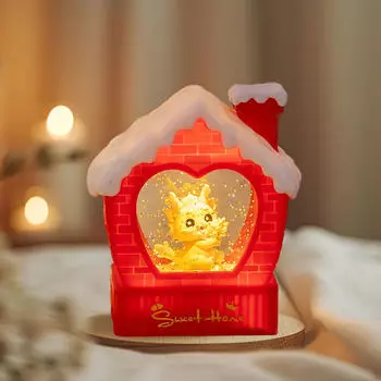 Фонарь в виде снежного шара с музыкой, портативный светящийся светодиодный фонарь для воды, ночник с подсветкой для магазина Style A