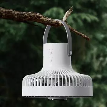 Фонарь-веер для кемпинга 2 в 1 с магнитным пультом дистанционного управления, съемным штативом и функцией синхронизации для серый