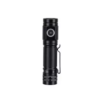 Фонарик BE8 светодиодный, небольшой, перезаряжаемый, USB, фонарик, держатель для предотвращения стихийных бедствий, мобильный, тактический чёрный