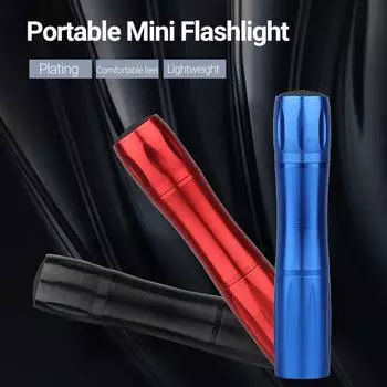 Фонарик-брелок высокой яркости, водонепроницаемый, большой, легкий, светодиодный, мини-фонарик, лампа для врача чёрный