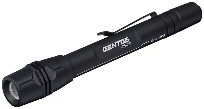 Фонарик GENTOS LED Light Перезаряжаемый Перезаряжаемый 130 Люмен G Series Handy Light Фонарик (Специальная батарея/батарея типа ААА) ГФ-104РГ
